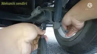 TUKAR SHOCK ABSORBER BELAKANG TANPA JACK KENDERAAN & BUKA TAYAR