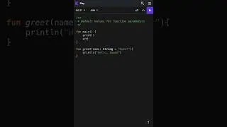 Default Value for Function Parameters in Kotlin