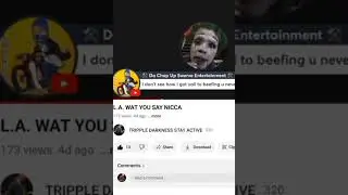 TRIPPLE DARKNESS STAY ACTIVE ADDRESSES L.A DISSING HIM