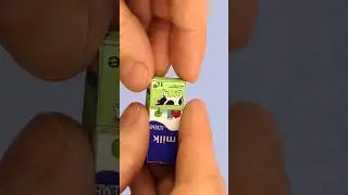 mini food Milk for Barbie doll #shorts