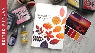 EDITED REPLAY - Creating with the Color Cube & Distress Oxide Inks!