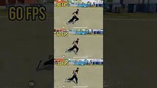 90 FPS, 60 FPS, 30 FPS in Slow Motion 🔥 Free Fire FPS Test 