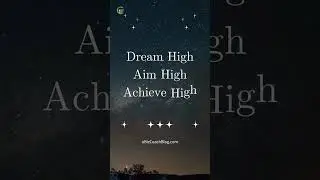 🚀 Dream High, Aim High, Achieve High. #shorts #businesssuccessquotes