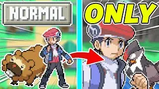 I Played  Pokemon Platinum With ONLY Normal Types...