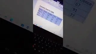 How to Convert Text to Table in MS Word Using Shortcut key