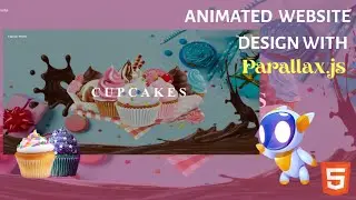 How to make Animated Website with Parallax.js | Cupcake Animated Website 👩‍💻