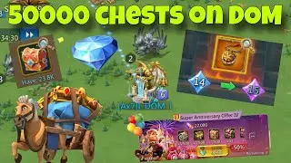 Lords Mobile - Opening chests on DOM account. 50K chests TOTAL!!!! Holy stars and astralite