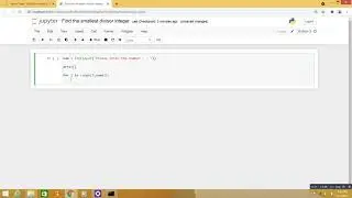 Python program Find the smallest divisor integer