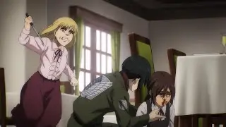 Kaya Tries to Kill Gabi | Attack on Titan Season 4 HD