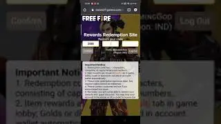Free fire redeem code