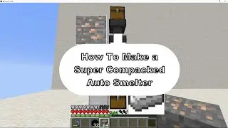 HOW TO MAKE AN AUTO SMELTER IN MINECRAFT!!!
