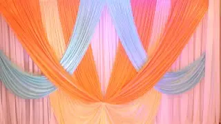 DIY: WEDDING BACKDROP TUTORIAL | STAGE DRAPING SET UP USING ICE SILK AND SHEER CURTAINS