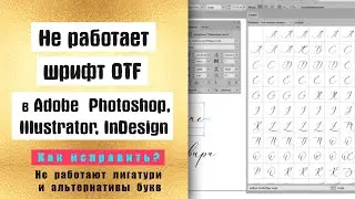 Не работает шрифт OTF в Adobe Illustrator, Photoshop, InDesign Как исправить?