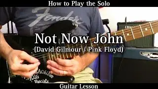 How to Play the Solo NOT NOW JOHN - David Gilmour / Pink Floyd.