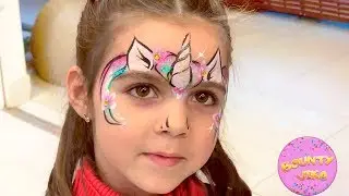Аквагрим маска для лица Единорог у Баунти Вика