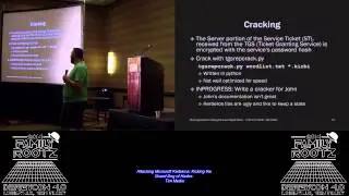 t120 Attacking Microsoft Kerberos Kicking the Guard Dog of Hades Tim Medin