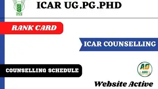 GOOD NEWS FOR ICAR 2022 ASPIRANTS || ICAR RANK CARD 2022 ? || ICAR Webside Active Now 2022