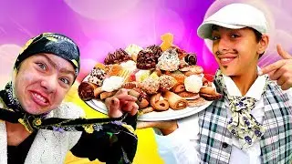 Pakize teyze ve Emiro yemek yarışmada tatlı yapıyorlar. Komik video