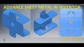 Advance Sheet Metal Drawing tutorials in Autodesk Inventor || Sheet Metal drawings || Inventor 3d