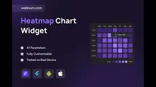 FlutterFlow Heatmap Chart Widget 📊 Interactive Grid + Tooltip 📉 