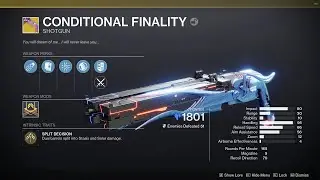 Conditional Finality is pretty cool -  Root of Nightmares raid exotic shotgun
