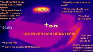 Ice River KS0 Kaspa Mining ASIC DEEP DIVE! (Thermal camera and fan/cooling info!)
