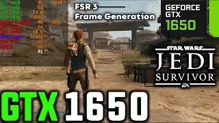 Star Wars Jedi Survivor GTX 1650 Fsr 3 Frame Generation