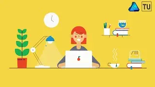 Teleworking Vector Illustration in Affinity Designer