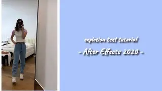 explosion text | after effects tutorial