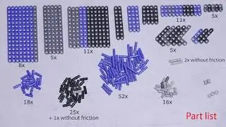 Lego technic Blowback pistol - instruction