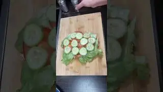 Incredibly healthy chicken & eggs Sandwich #shorts