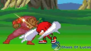Knuckles and Tails vs Gohan and Piccolo | sprite animation | feat. @ags.brawlfest5294