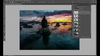 Digital Painting In Photoshop using Art History Brush tool Malayalam Tutorial