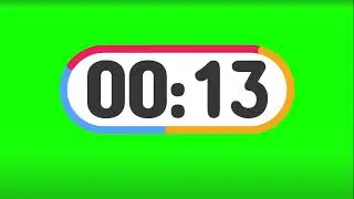 30 Second countdown timer with beep at every second 🔔|Greenscreen | copyright free