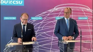 5. Juli 2024 | Live-Statement mit Friedrich Merz & Alexander Dobrindt