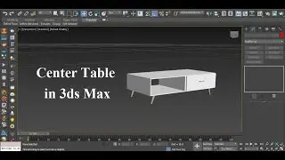 Center Table Modeling in 3ds Max | Center Table in 3d Max | Table Modeling | Coffee Table in 3ds Max