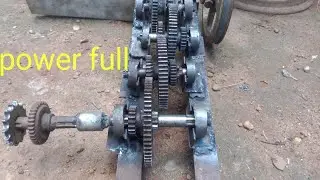 HOW TO MAKE  EXTRA POWER GEAR BOX /DIY SIMPLE /@appollotech HOME MADE