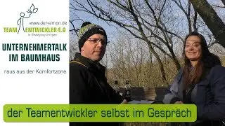Unternehmertalk im Baumhaus der Simon Teamentwickler im Gespräch mit Antonia von Kanu Lahn Dill