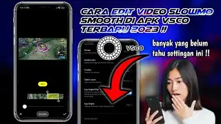How to Edit Slowmo Smooth Videos on the Latest Vsco 2023 || So that it is not broken and smooth !!