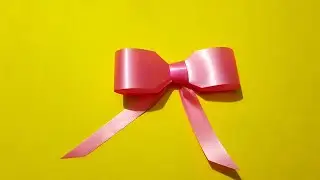 Easy Plastic Ribbon Bow