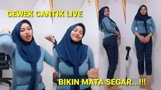 CEWEK CANTIK BERJILBAB TITITNYA SUPER JUMBO UTING MENONJOL BIKIN PIKIRAN TRAFELING. BIGO LIVE