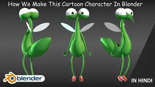 How to Make A easy Cartoon Character In Blender 2.8 | blender 2.8 Hindi tutorial | Animatechz