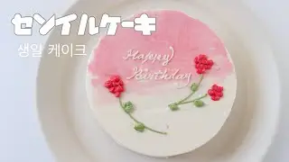 【母の日にもぴったり💐】韓国"センイルケーキ"誕生日ケーキ🎂｜Birthday Cake