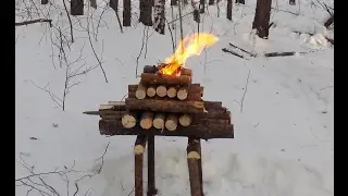 костер пирамида (обратный) установка на помосте