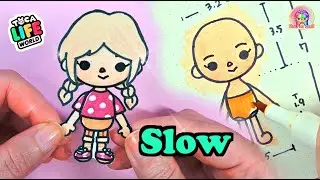 (Slow) How to draw Toca Life World Paper Dolls Step by Step 