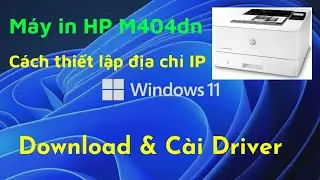 Hướng dẫn Download và cài Driver in Cổng Mạng LAN cho máy in HP Laserjet Pro M404dn trên windows 11