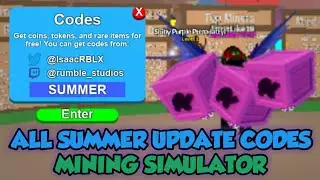 [ROBLOX] ALL SUMMER UPDATE CODES IN MINING SIMULATOR