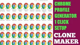 Chrome profile generator||one click setup||Make multiple profile 