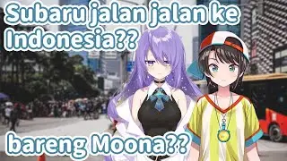 【Vtuber Sub Indo】Subaru wants travel to Indonesia with Moona?