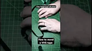 How to mend a VHS Tape #8mm #vhs #vhscassette #machine #vhscollection